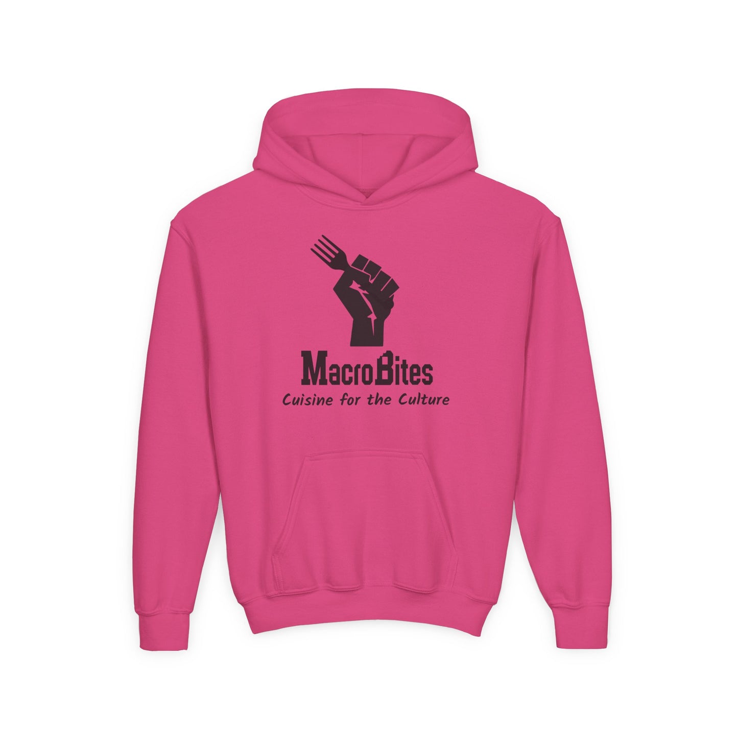 MacroBites Youth Hoodie - "Cuisine for the Culture" Logo Pullover