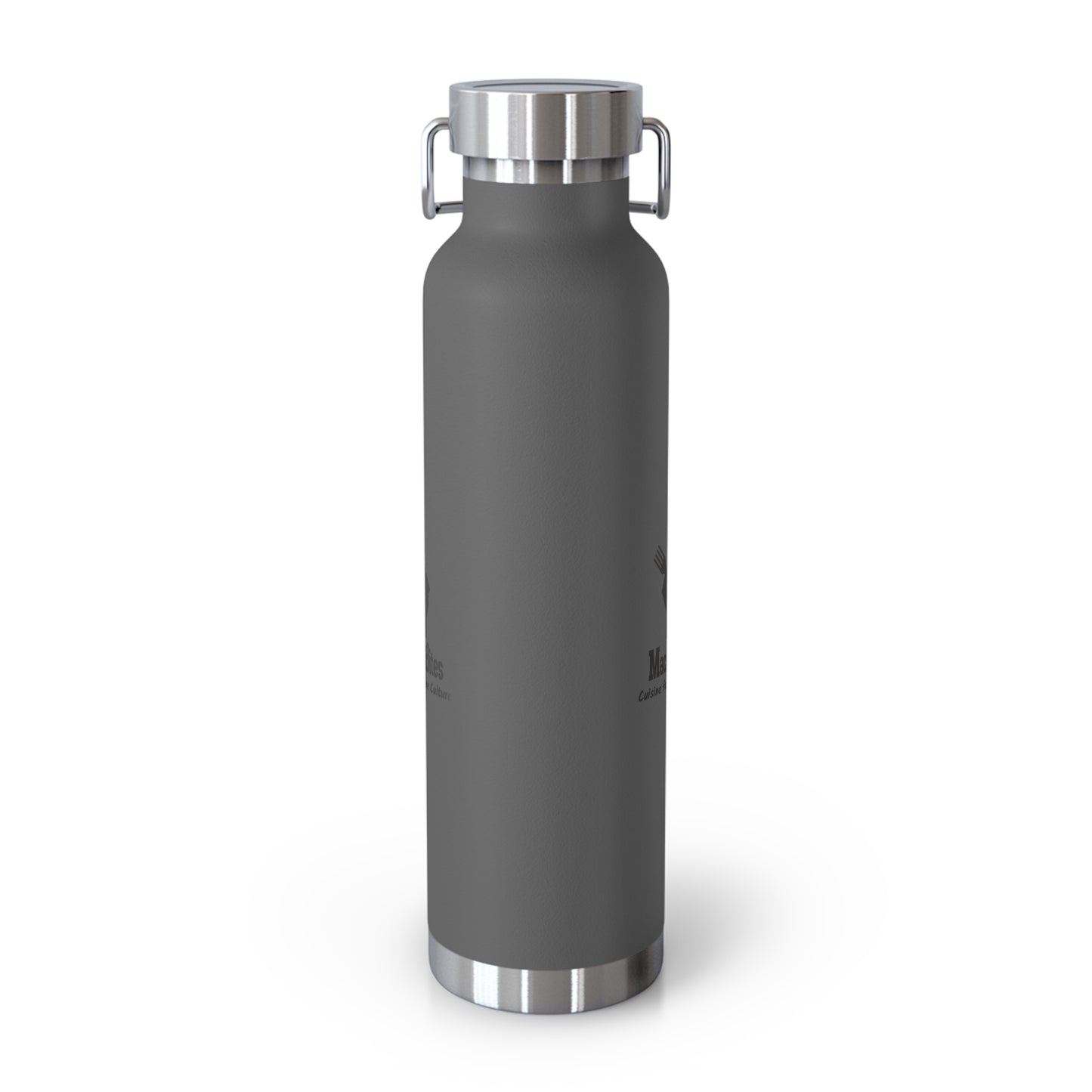 Copper Vacuum Insulated Water Bottle - 22oz with Macrobites Logo