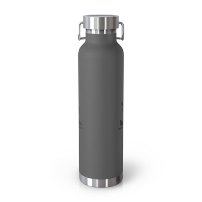 Copper Vacuum Insulated Water Bottle - 22oz with Macrobites Logo