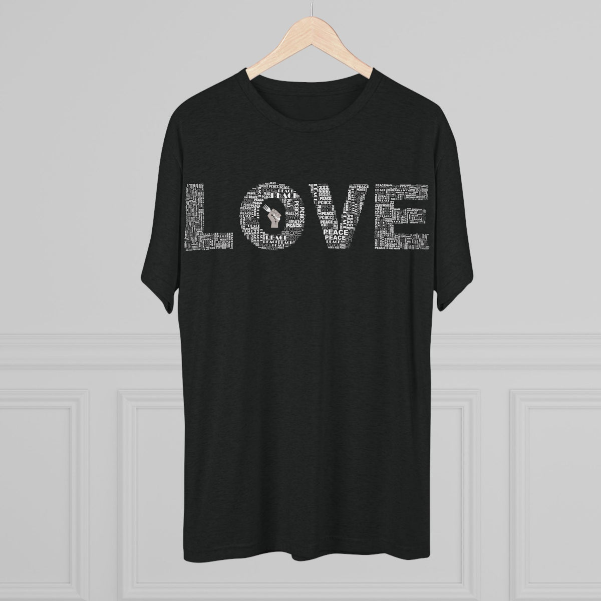 LOVE Typography T‑Shirt — Word Collage Design