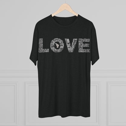 LOVE Typography T‑Shirt — Word Collage Design