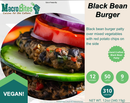 Black Bean Burger (VEGAN)