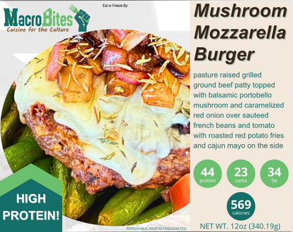 Mushroom Mozzarella Burger